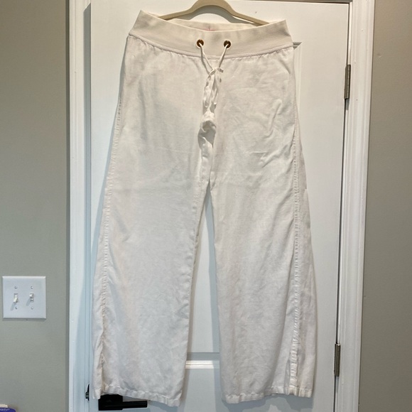 Lilly Pulitzer Pants - Lilly Pulitzer white LINEN pants